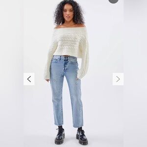 Pistola - Charlie Star Embroidered Straight Leg Jean – Supernova